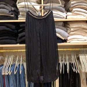 Black silk “bubble” style dress